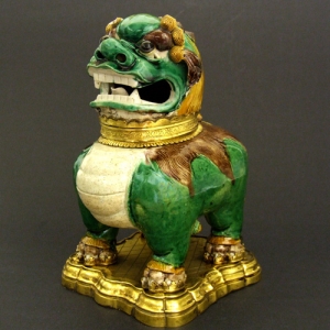 Chinese Kangxi Sancai Fu Dog or Buddhist Lion - courtesy R&G McPherson Antiques